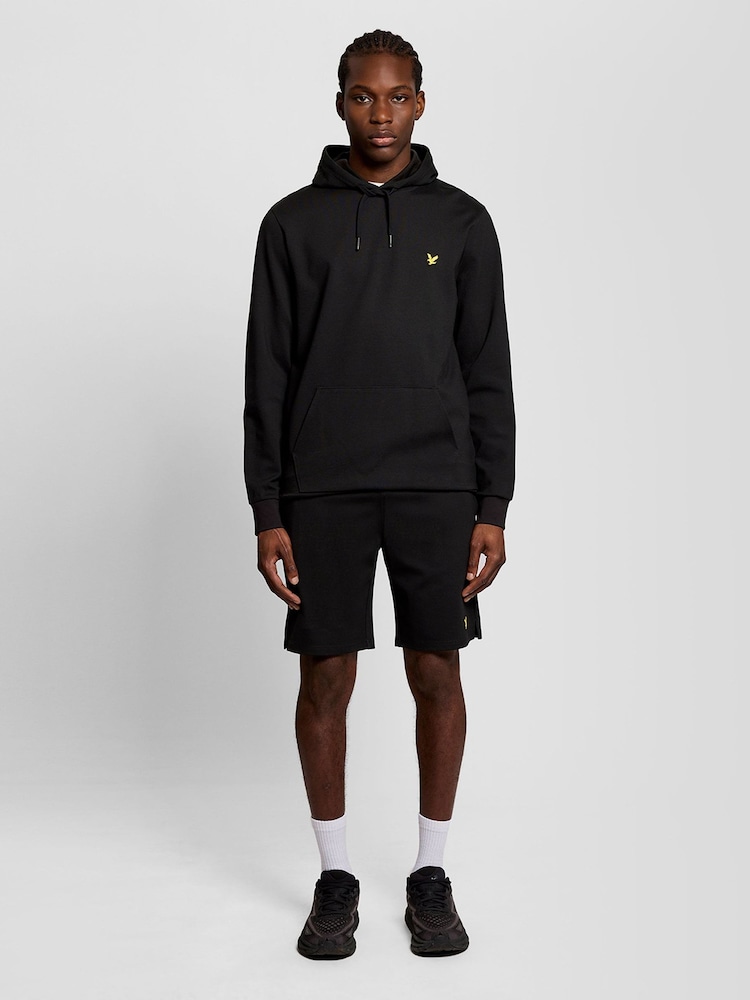 Lyle & Scott Black Fly Fleece Shorts - Image 1 of 5