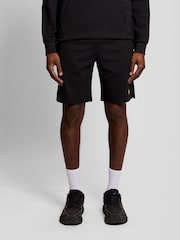 Lyle & Scott Black Fly Fleece Shorts - Image 2 of 5