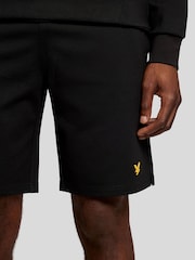 Lyle & Scott Black Fly Fleece Shorts - Image 3 of 5