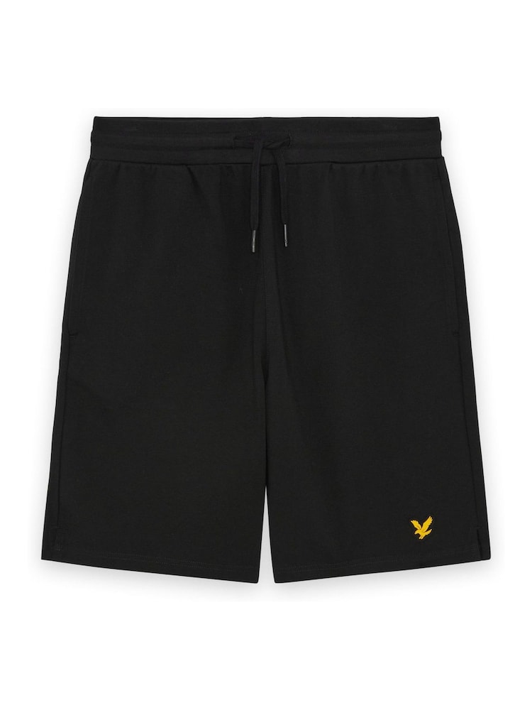 Lyle & Scott Black Fly Fleece Shorts - Image 5 of 5