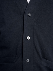 Lyle & Scott Blue Cotton V-Neck Cardigan - Image 6 of 6