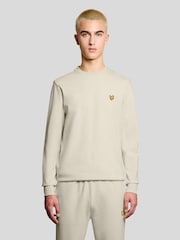 Lyle & Scott Brown Crew Neck Fly Fleece - Image 1 of 6
