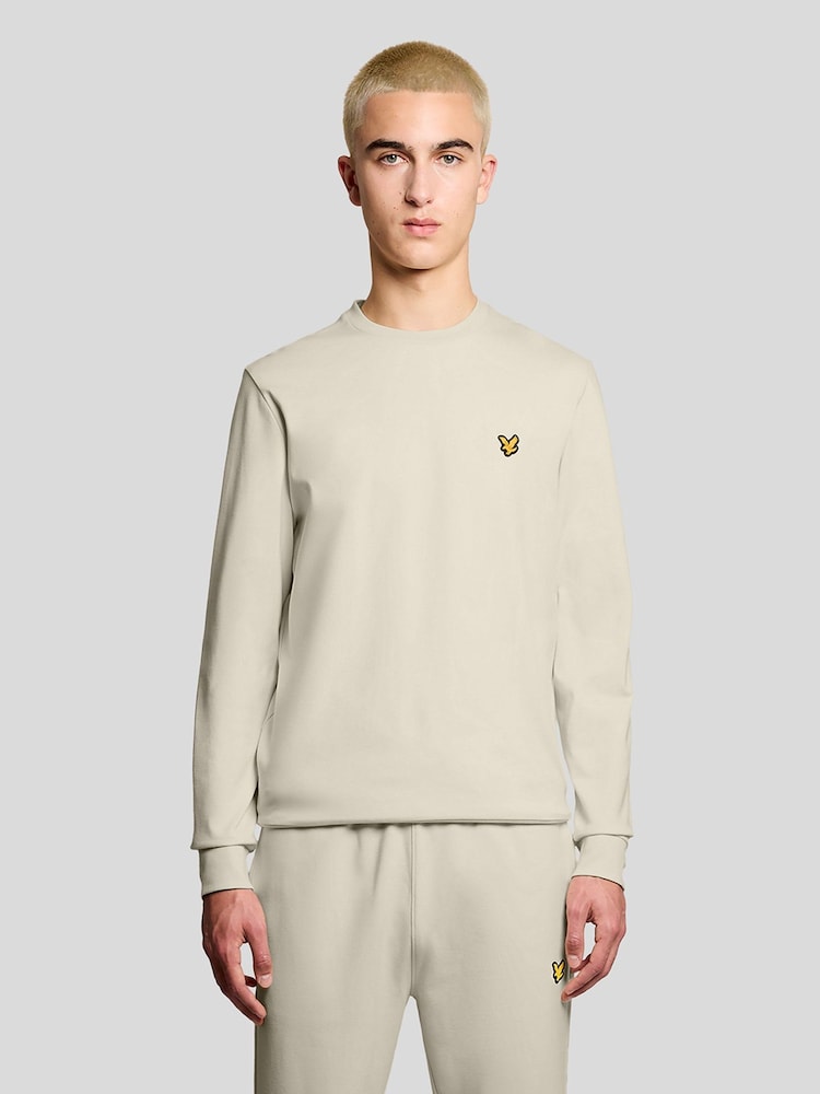Lyle & Scott Brown Crew Neck Fly Fleece - Image 1 of 6