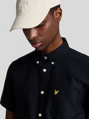 Lyle & Scott Blue Short Sleeve Oxford Shirt - Image 2 of 5