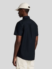Lyle & Scott Blue Short Sleeve Oxford Shirt - Image 3 of 5