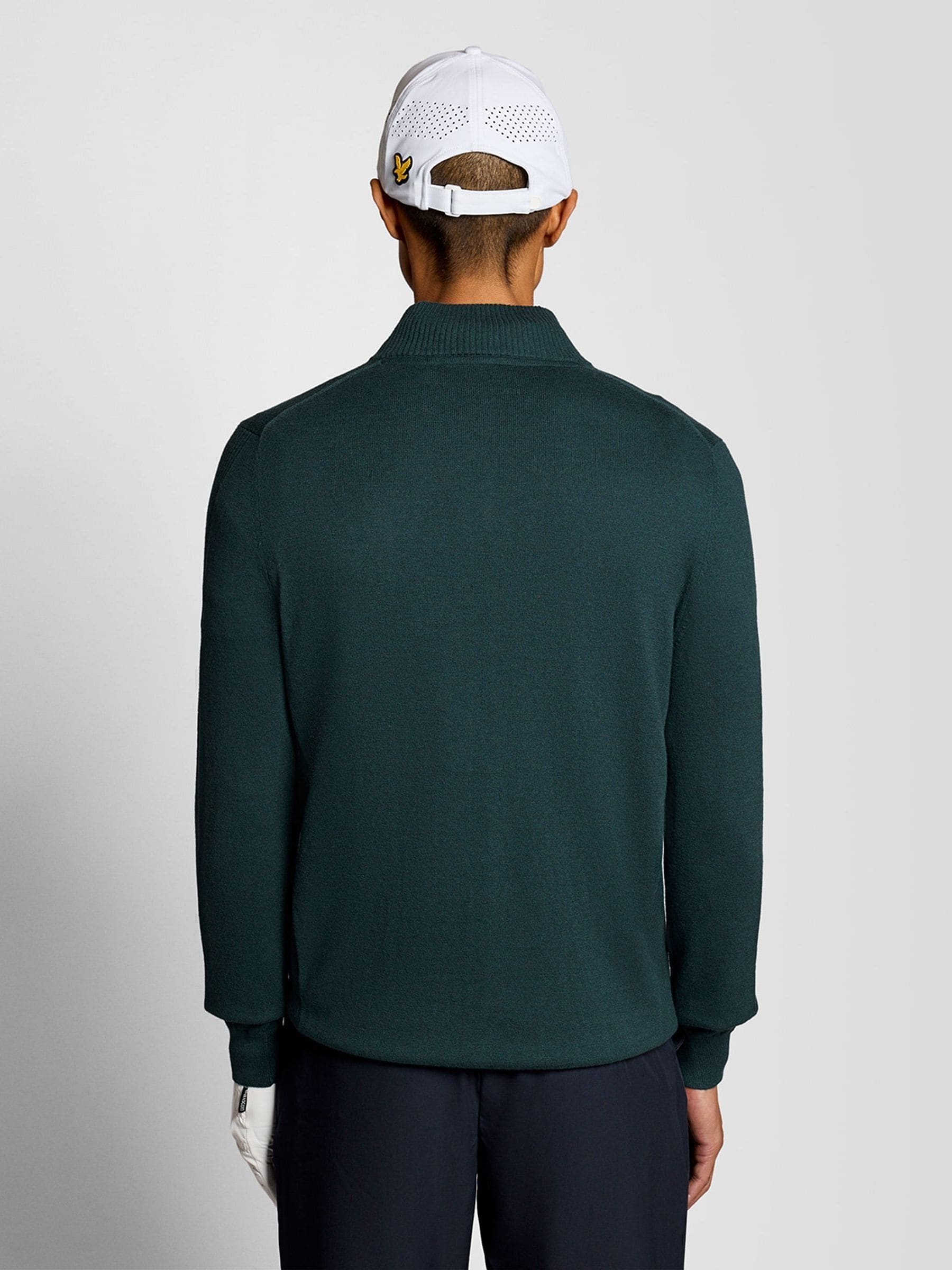 Buy Lyle & Scott Green Golf 1874 Quarter Zip Jumper from Next