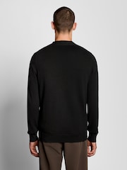 Lyle & Scott Black Cotton V-Neck Cardigan - Image 3 of 6