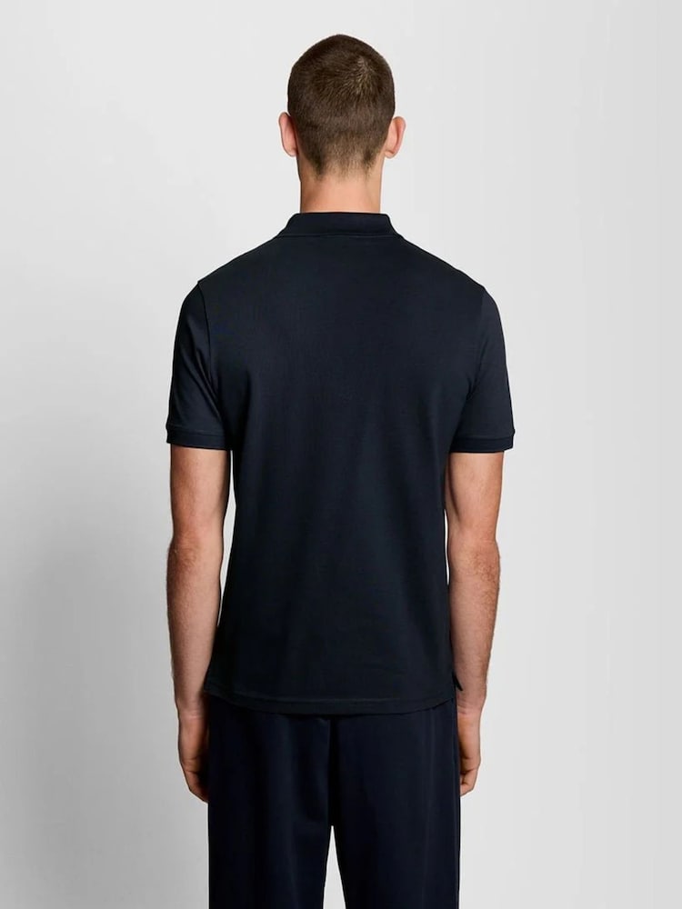 Lyle & Scott Dark Blue Classic Polo Shirt - Image 2 of 4
