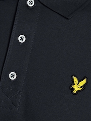 Lyle & Scott Dark Blue Classic Polo Shirt - Image 4 of 4
