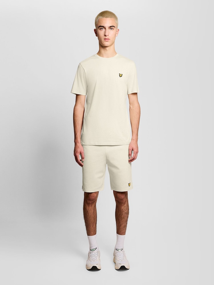 Lyle & Scott Cream Fly Fleece Shorts - Image 1 of 5