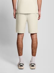 Lyle & Scott Cream Fly Fleece Shorts - Image 3 of 5