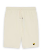 Lyle & Scott Cream Fly Fleece Shorts - Image 5 of 5