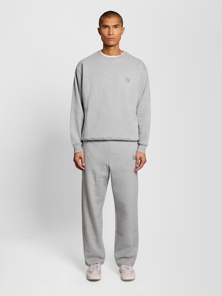 Lyle & Scott Grey Loungewear Crew Neck Pullover Jumper - Image 2 of 6
