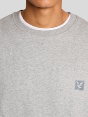Lyle & Scott Grey Loungewear Crew Neck Pullover Jumper - Image 4 of 6