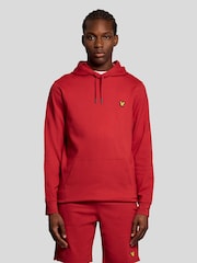 Lyle & Scott Red Fly Fleece Hoodie - Image 1 of 5