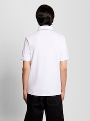 Lyle & Scott White Fine Tipped Polo Shirt - Image 3 of 6
