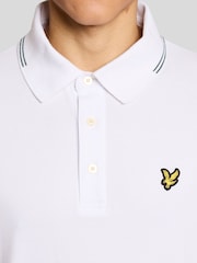 Lyle & Scott White Fine Tipped Polo Shirt - Image 4 of 6