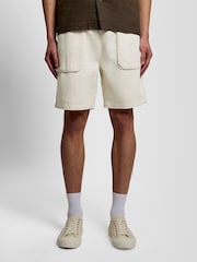 Lyle & Scott White Linen Shorts - Image 2 of 6