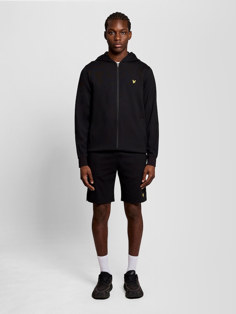 Lyle & Scott Black Fly Fleece Full-Zip Hoodie - Image 2 of 5
