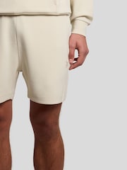 Lyle & Scott Brown Relaxed Interlock Sweat Shorts - Image 4 of 6