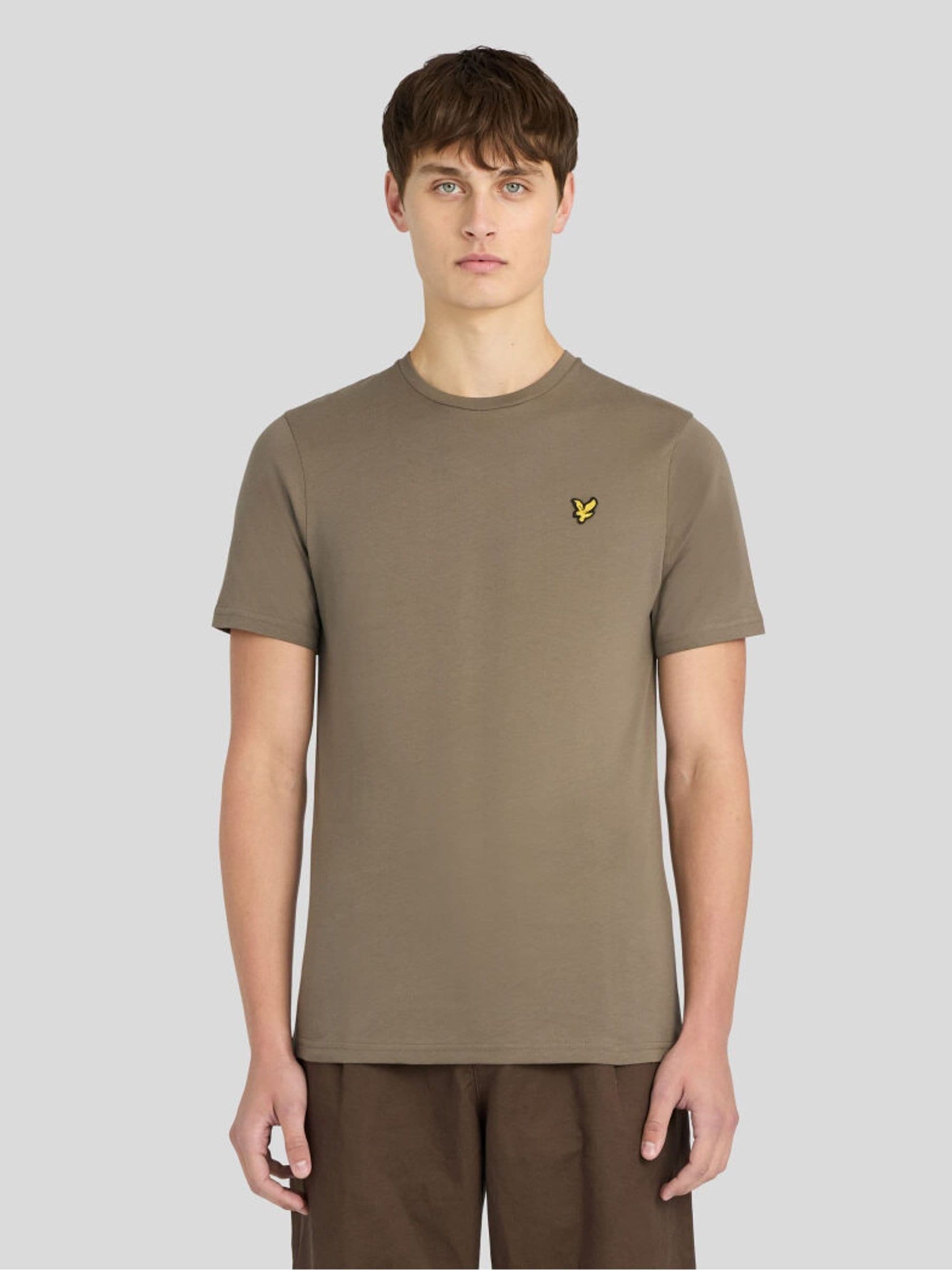 Lyle & Scott Plain T-Shirt Khaki Ash - Xxl - Image 4