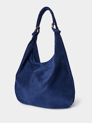 Joe Browns Blue Hobo Suede Bag - Image 2 of 3