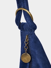 Joe Browns Blue Hobo Suede Bag - Image 3 of 3