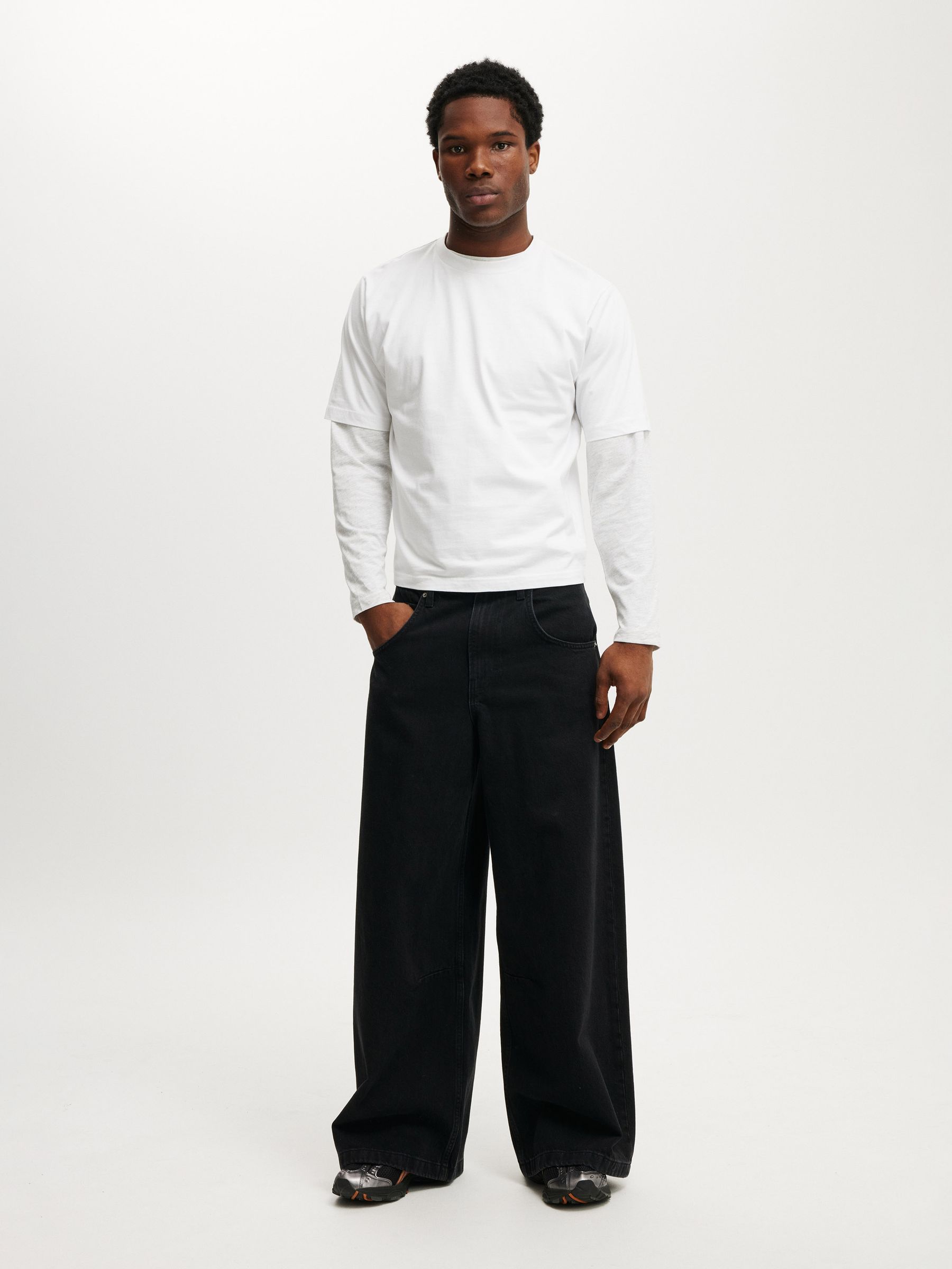 Buy Cotton On Dire Black Y2K Super Baggy Jeans from Next USA