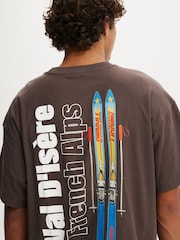 Cotton On Brown Box Fit Graphic T-Shirt - Image 3 of 4