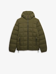 Superdry Green Hooded Box Quilt Fuji Lite Jacket - Image 6 of 7