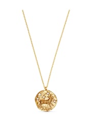 Orelia London Gold Aries Zodiac Necklace - Image 2 of 3