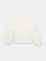 Mint Velvet White Applique Flower Cardigan - Image 7 of 7