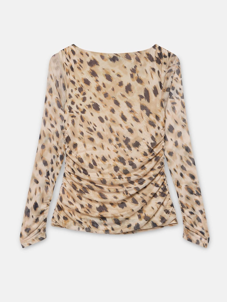 Mint Velvet Gold Mesh Long Sleeve Top - Image 8 of 8 Mint Velvet Gold Mesh Long Sleeve Top - Image 8 of 8