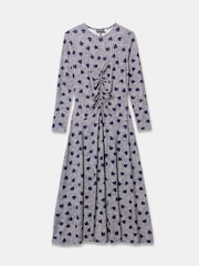 Azul - Mint Velvet Zip Jersey Midi Dress - Imagen 7 de 8