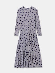 Azul - Mint Velvet Zip Jersey Midi Dress - Imagen 8 de 8
