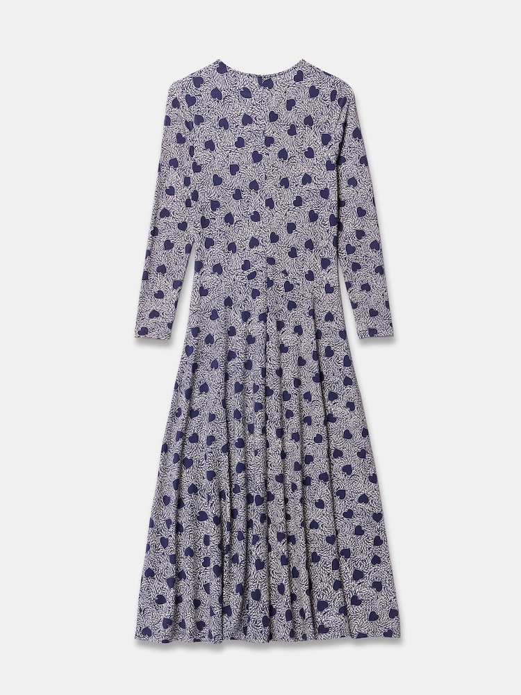 Azul - Mint Velvet Zip Jersey Midi Dress - Imagen 8 de 8