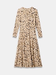 Mint Velvet Gold Zip Jersey Midi Dress - Image 8 of 8