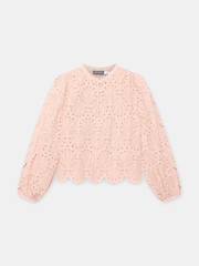 Rosa - Mint Velvet Cotton Broderie Detail Blouse - Imagen 7 de 8