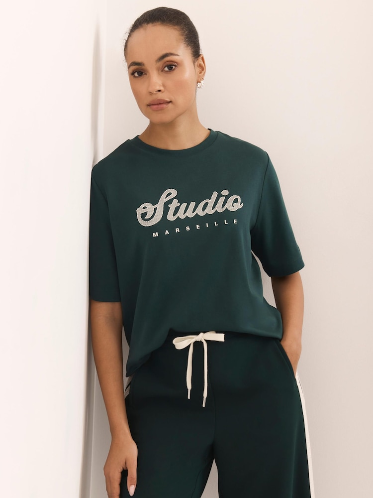 Mint Velvet Graphic T-Shirt - صورة 1 من 2 Mint Velvet Graphic T-Shirt - صورة 1 من 2