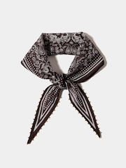 Mint Velvet Brown Beaded Neck Scarf - Image 4 of 6