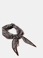 Mint Velvet Brown Beaded Neck Scarf - Image 6 of 6