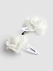 JoJo Maman Bébé Pure White Flower Girl Hair Accessories Set - Image 4 of 5