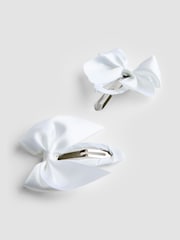 JoJo Maman Bébé Pure White Flower Girl Hair Accessories Set - Image 5 of 5
