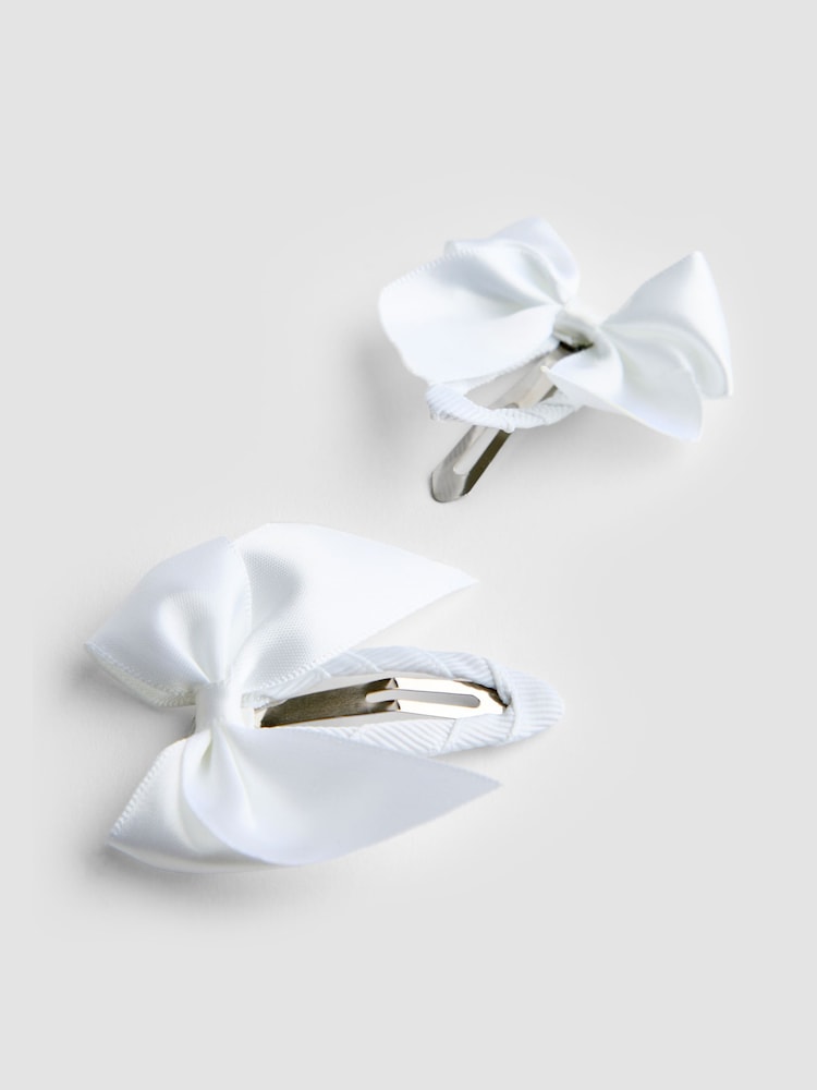 JoJo Maman Bébé Pure White Flower Girl Hair Accessories Set - Image 5 of 5