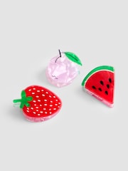 JoJo Maman Bébé Multi Colour 6-Pack Fruit Claw Clips - Image 3 of 4