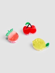JoJo Maman Bébé Multi Colour 6-Pack Fruit Claw Clips - Image 4 of 4