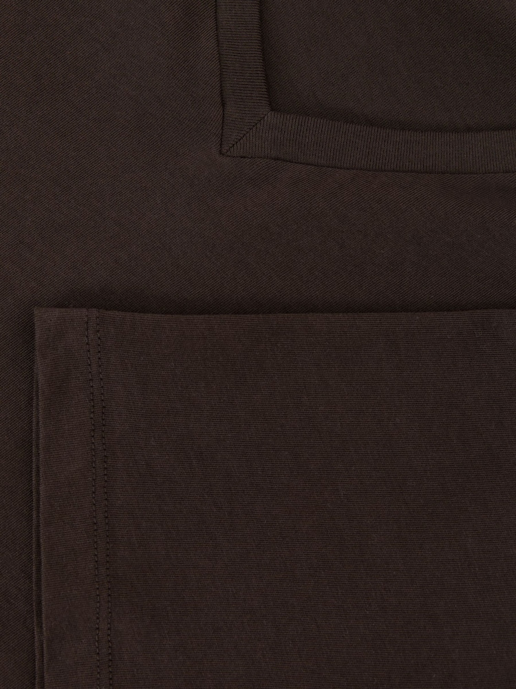 Reiss Coco Brown Dayton Cotton V-neck Tailored-Fit T-Shirt - Image 6 of 6