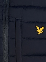 Lyle & Scott Blue Stretch Lightweight Quilted Gilet - Image 5 of 5