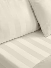 Catherine Lansfield 4 Pack Cream So Soft Satin Stripe Non Iron Pillowcases - Image 2 of 2