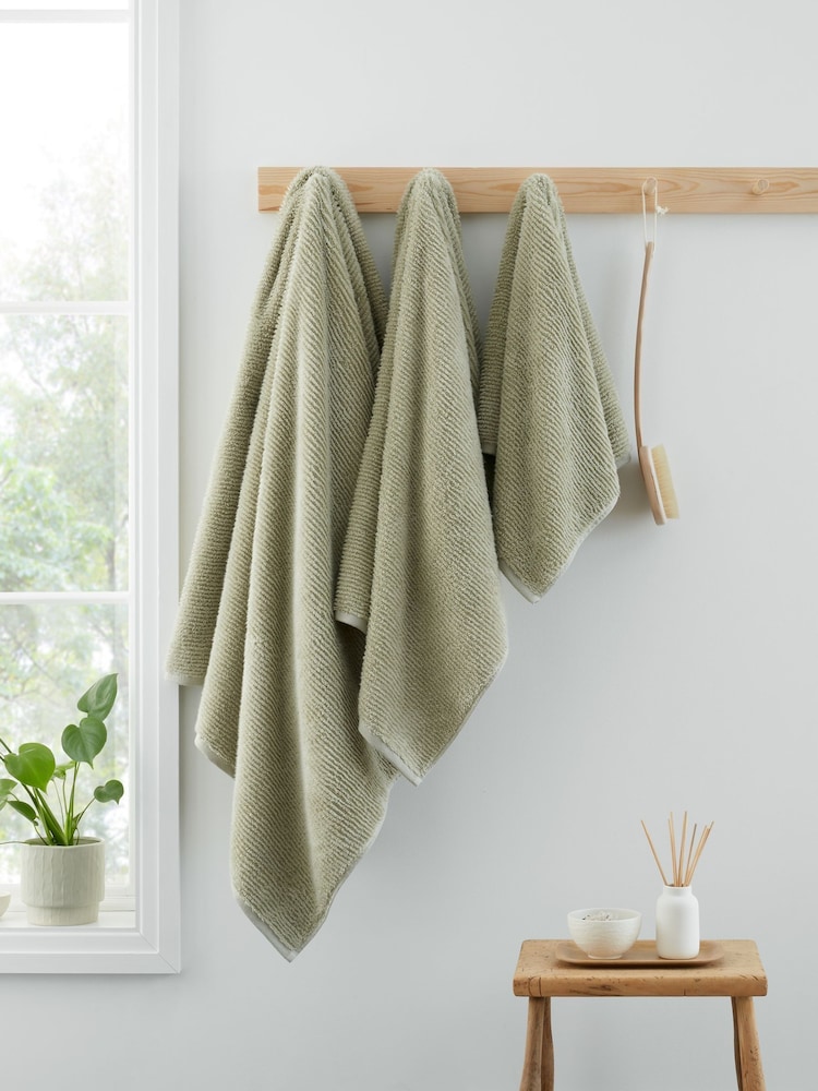 Bianca Green Soft Zero Twist Turkish Cotton Spa Towel - Image 1 of 3 Bianca Green Soft Zero Twist Turkish Cotton Spa Towel - Image 1 of 3